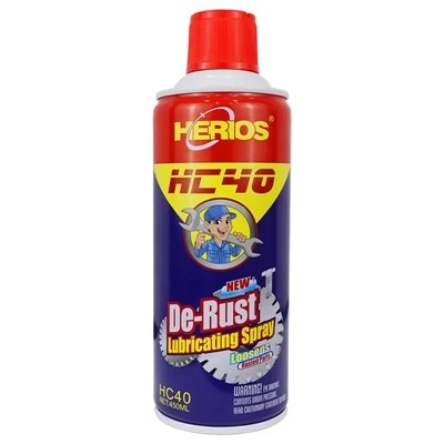 2024 New Design 450 Ml HERIOS Multi-Use Product Lubricant Aerosol Spray Straw Spray Lubricant Aerosol Rust Remover